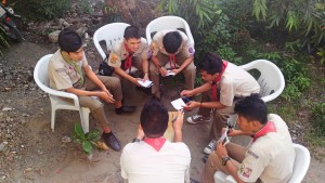 Scouts share their experiences and observations of the exploration.
